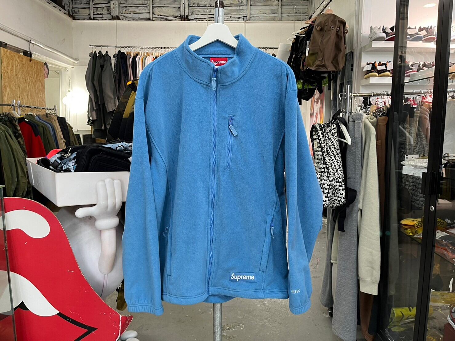 supreme polartec zip jacket