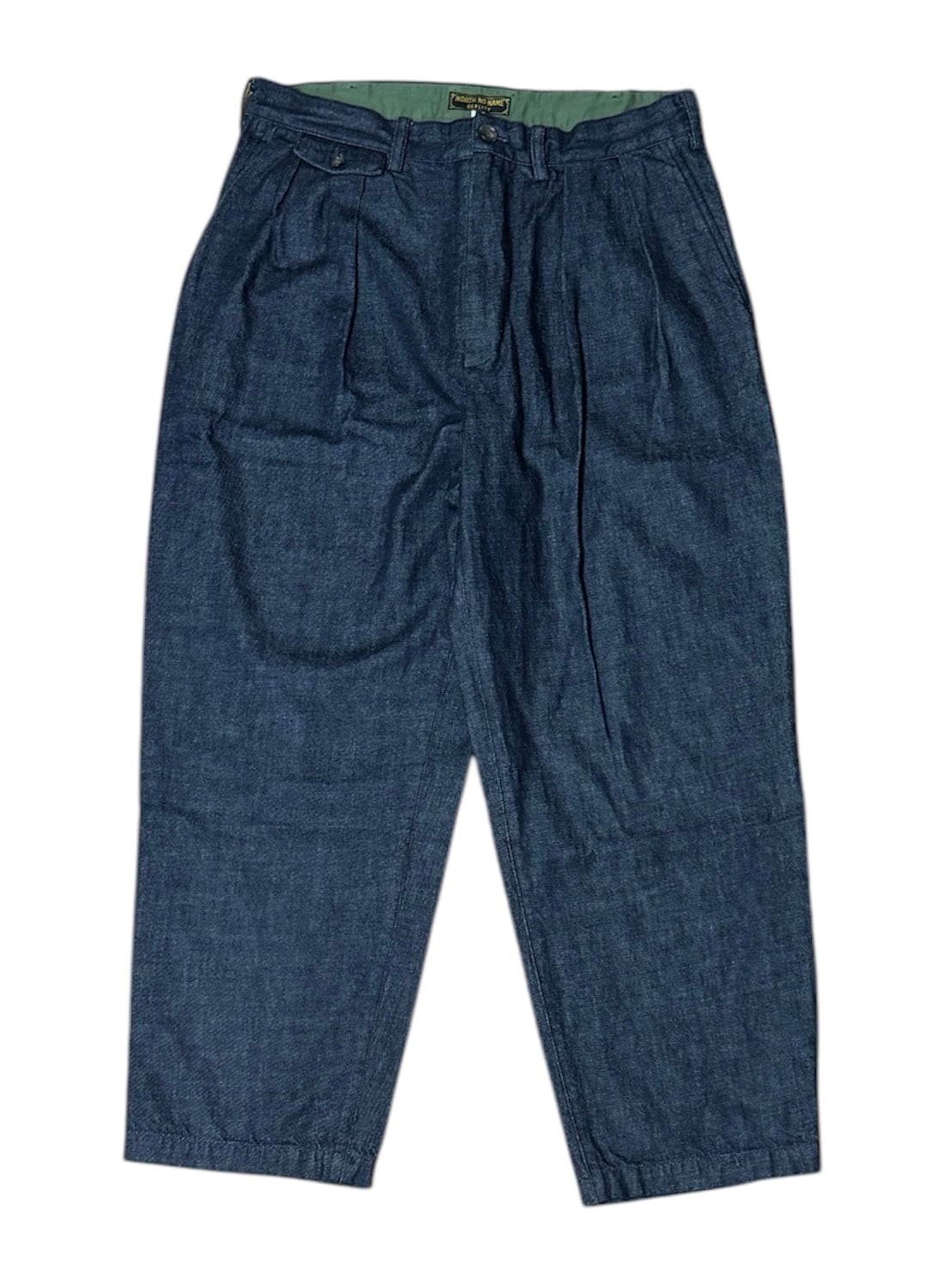 ノノット フラワー ジャガード 2タック ワイド テーパード トラウザー