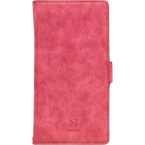 NATURALdesign マルチタイプ手帳型ケース L-size Style Natural Red 384