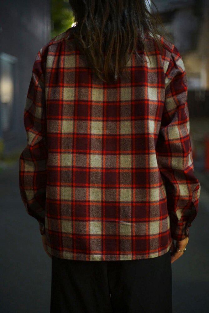 PENDLETON Vintage open collar wool shirt [1950s-] Vintage Wool