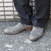 COLE HAAN wingtip suede leather shoes