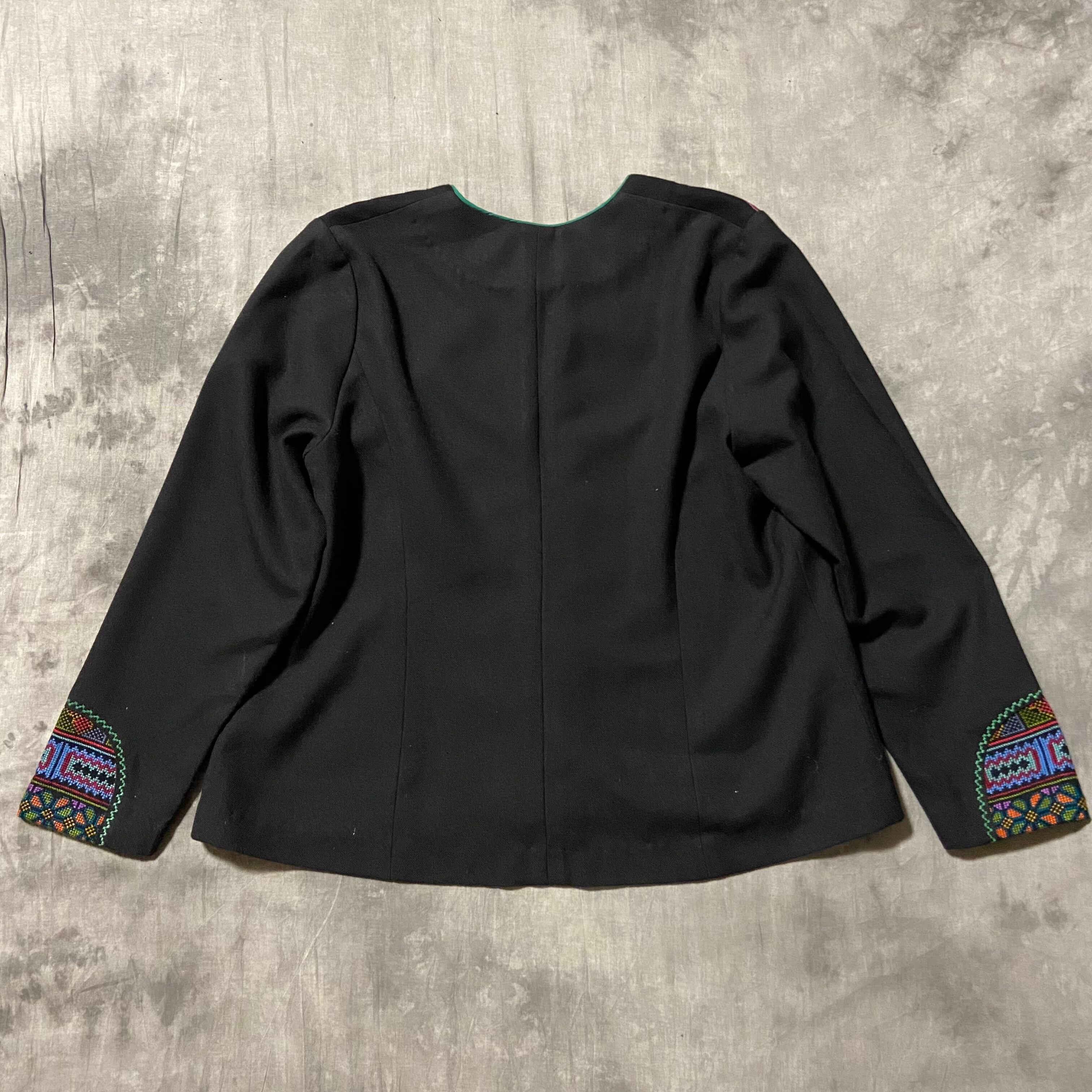 vintage crossstitch jacket épices