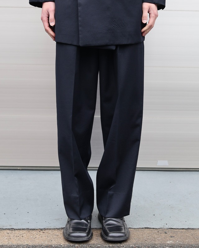 【GIORGIO ARMANI】2-pleat wide slacks <set-up>