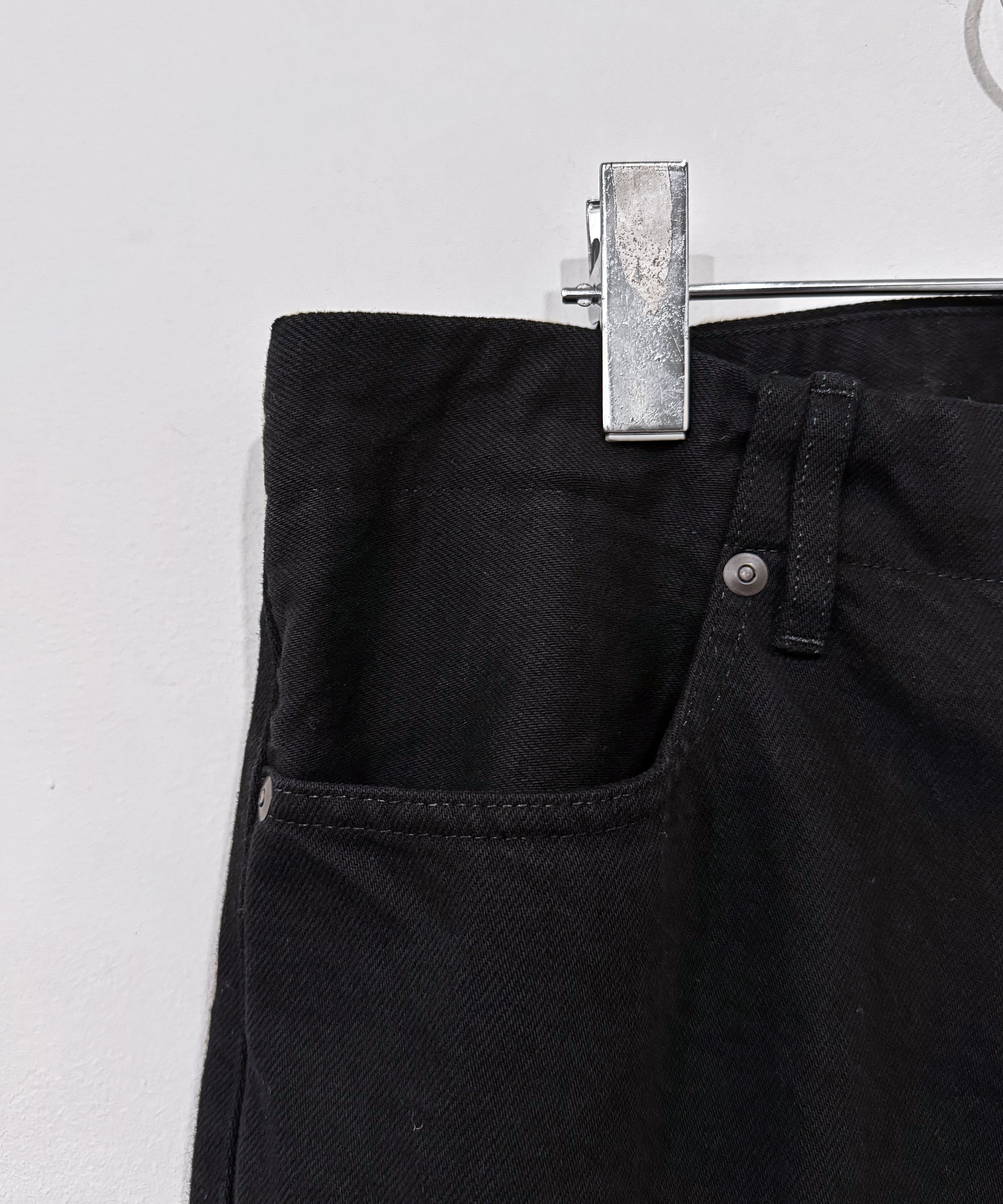 TANAKA / ST-2 THE JEAN TROUSERS (OVERDYE BLACK) | AfterSchool