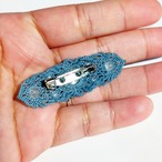 Brooch /　Black Labradorite