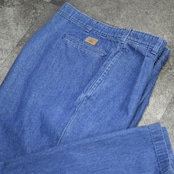 SAVANE denim 2 tuck slacks