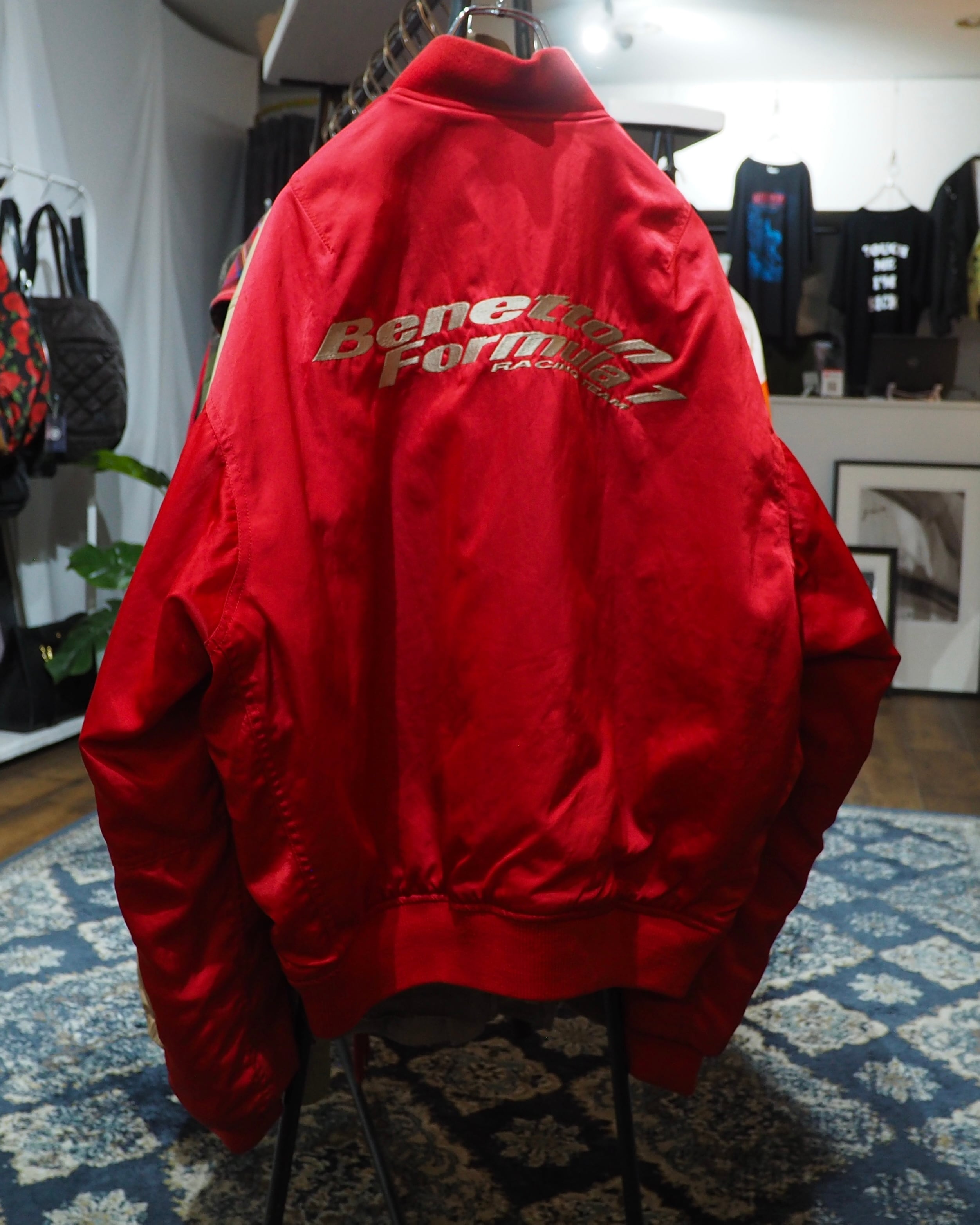 1990s ” UNITED COLORS OF BENETTON ” 2way Reversible Vintage Loose MA_1 Flight Jacket