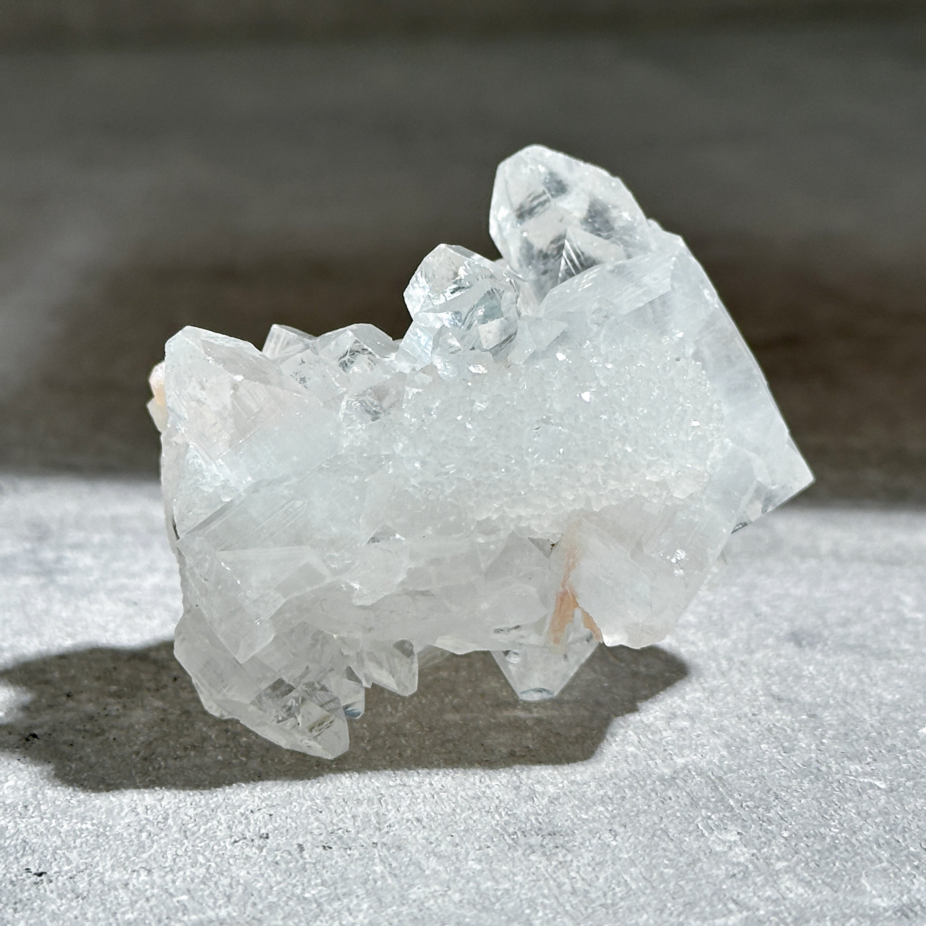 アポフィライト＆スティルバイト原石 65◇ Apophyllite & Stilbite