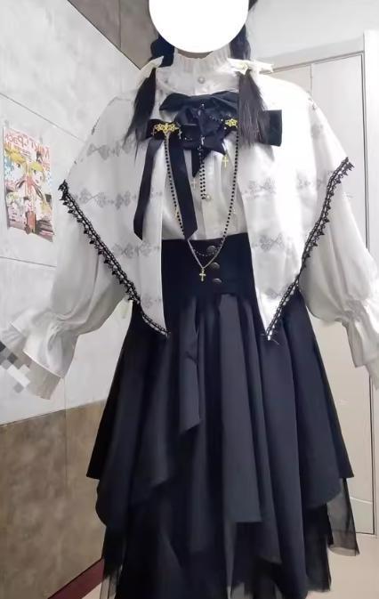 ゆめかわ♡ピエロ袖♪ シスター風セットアップ set18☆ | ゆめかわガール