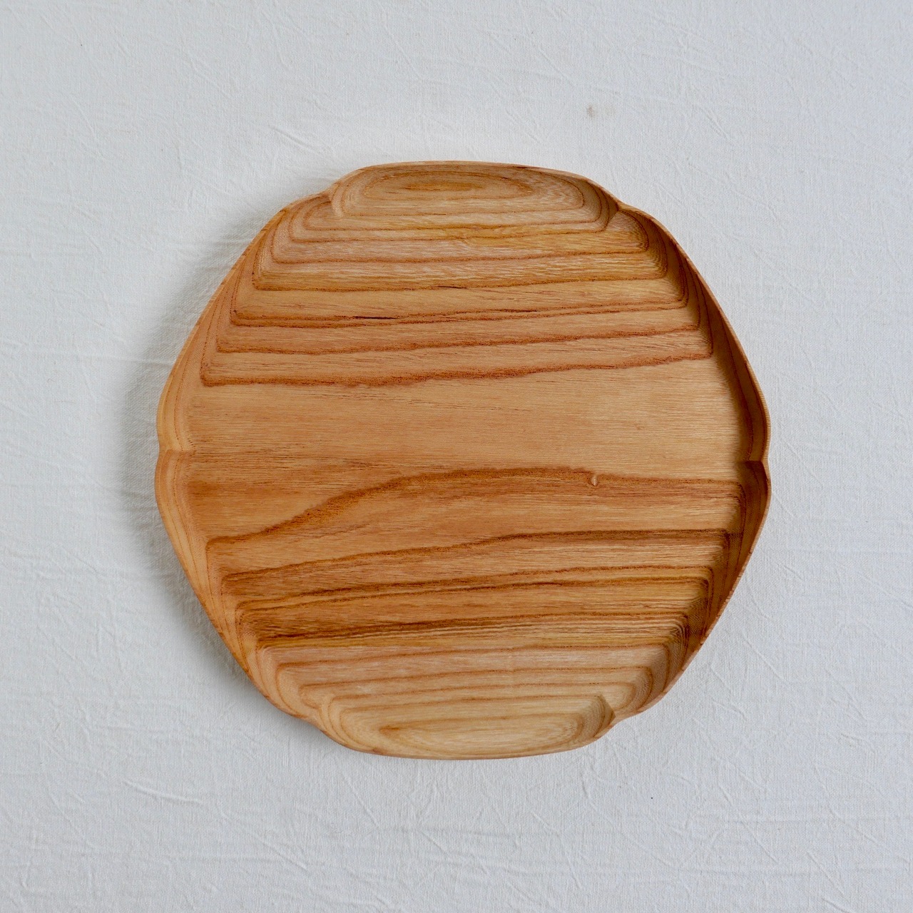 四十沢木材工芸 KITO 雪輪盆(ゆきわぼん)・中【写真の商品をお届けします】MYKW-3