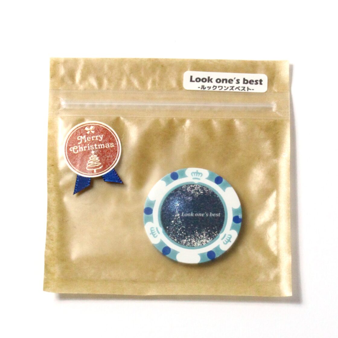 サイズ確認用》ゴルフマーカー&クリップのセット(スライム) そそら