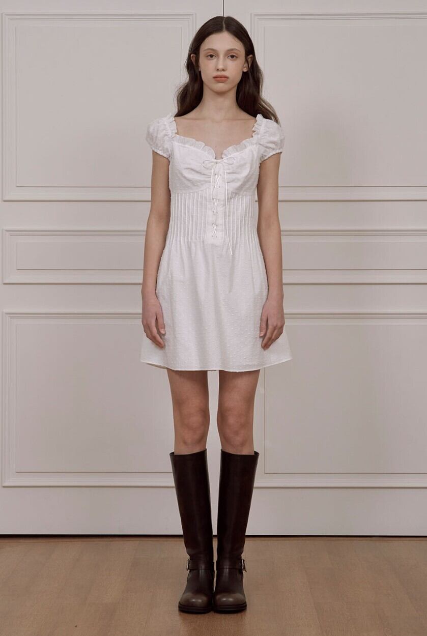 ☆BABYMONSTER ローラ 着用！！【lotsyou】Fiona Dress White