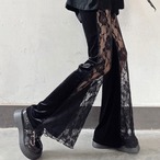 Lace flare pants for women (ME449)