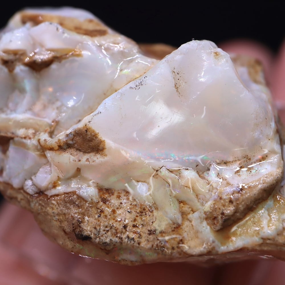 オパール 母岩付き ブラジル産 OP098 原石 鉱物 天然石 パワーストーン