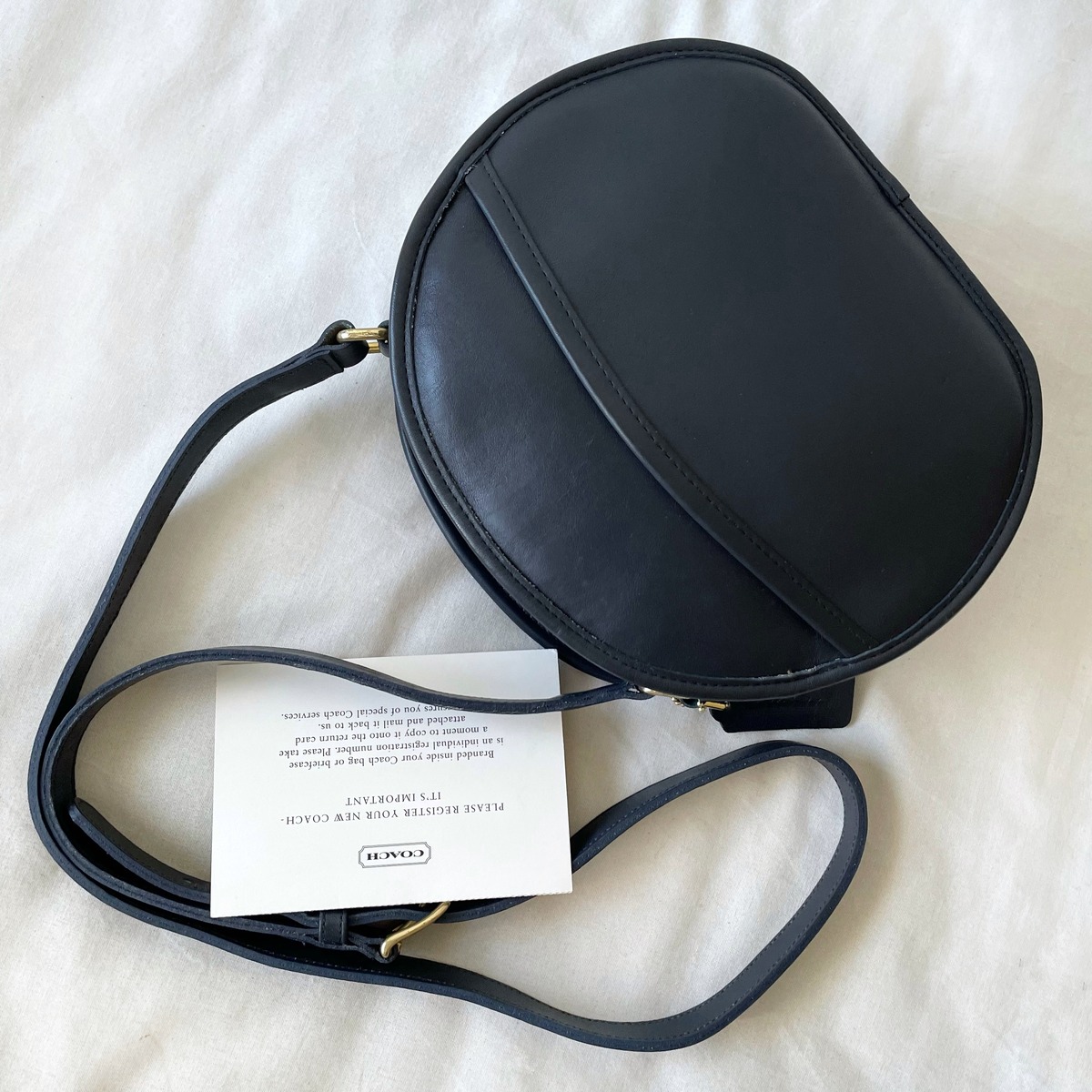 RARE VINTAGE COACH (OLD COACH オールドコーチ) CHESTER BAG IN NAVY 