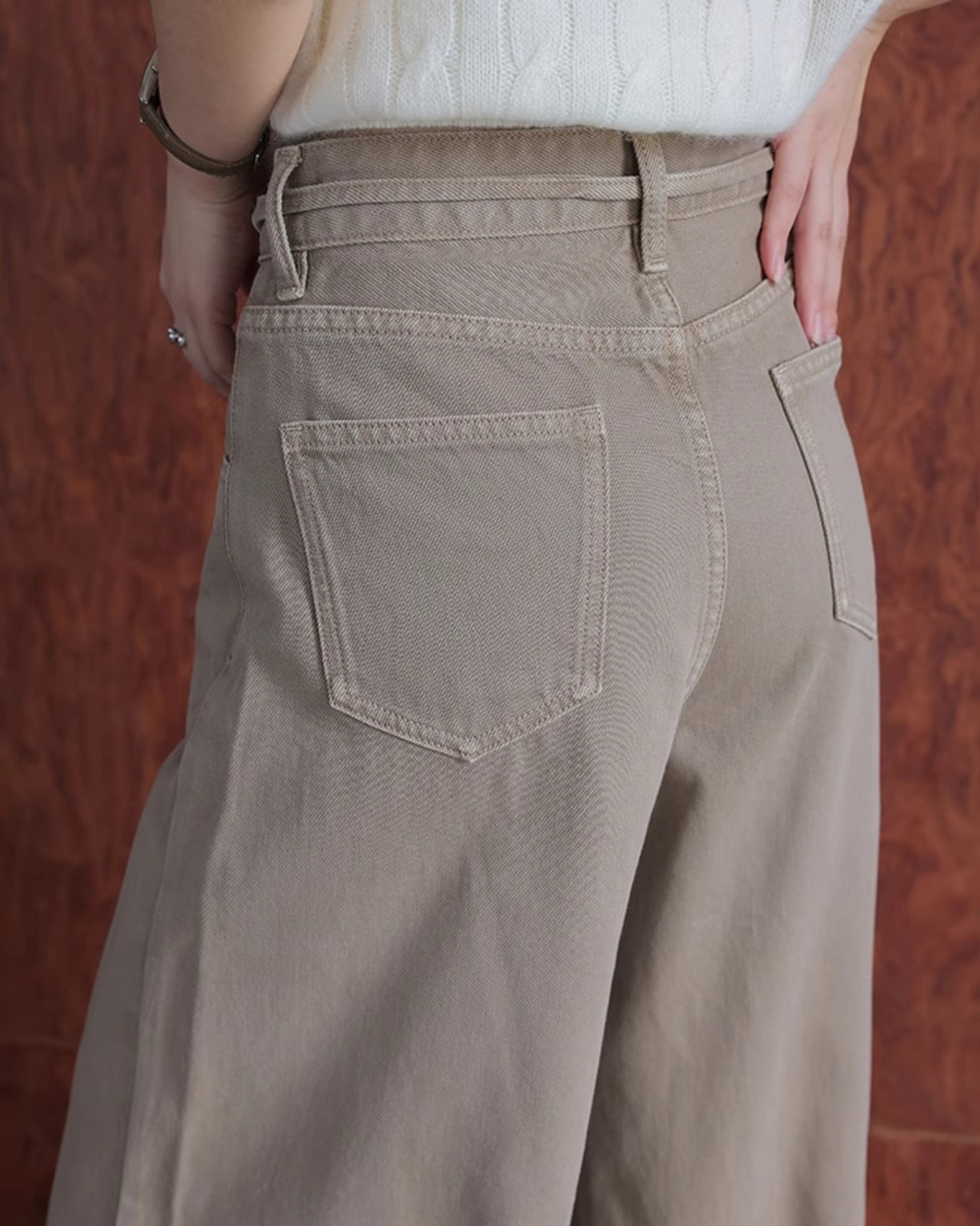 High waist wide Pants　T20326
