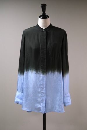 【KOTONA】silk shirt - light blue
