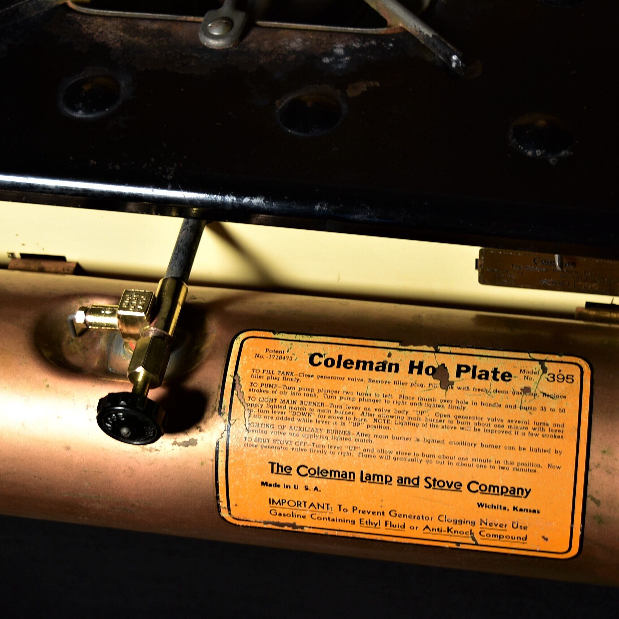 コールマン NO.395 ホットプレート アメリカ製 1940年代 ストーブ