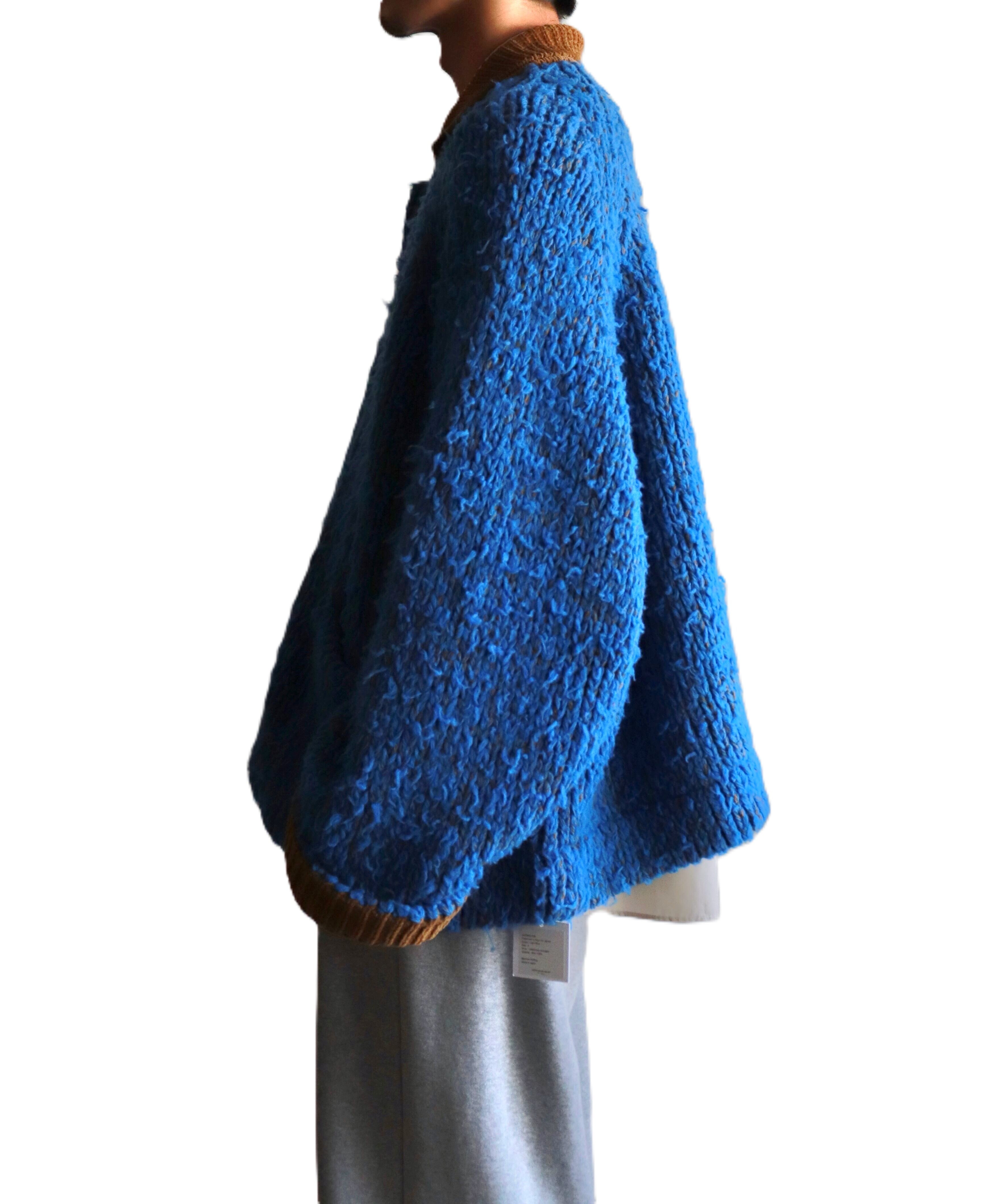 Kota Gushiken / KGAW25-K09 FISHERMAN'S WOOL FUR JACKET (LIGHT BLUE