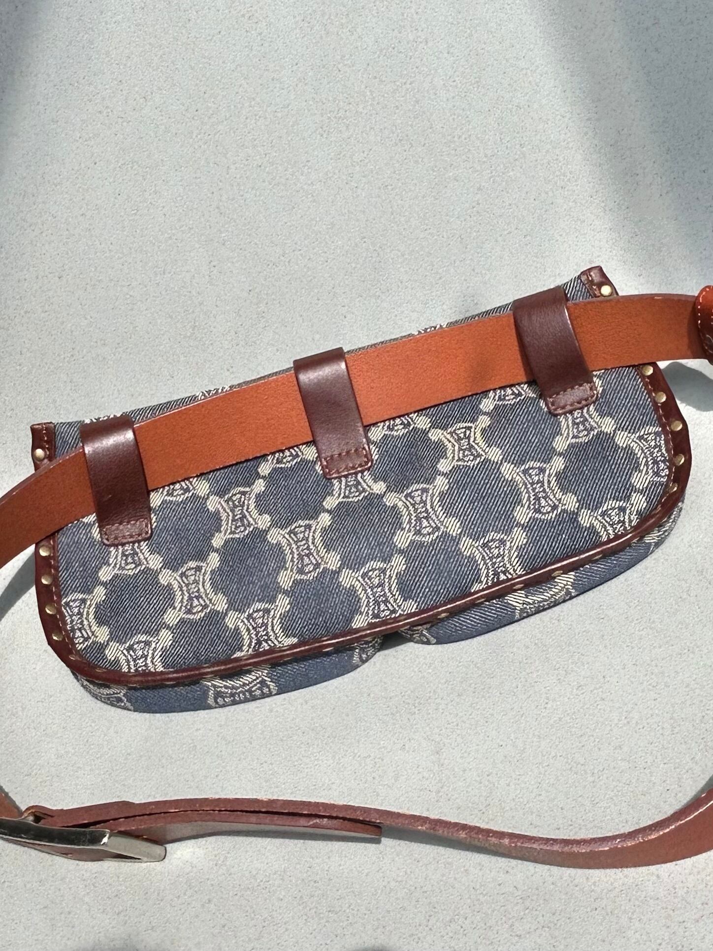 CELINE （セリーヌ）パリマカダム ウエストポーチ デニムバッグ | kame