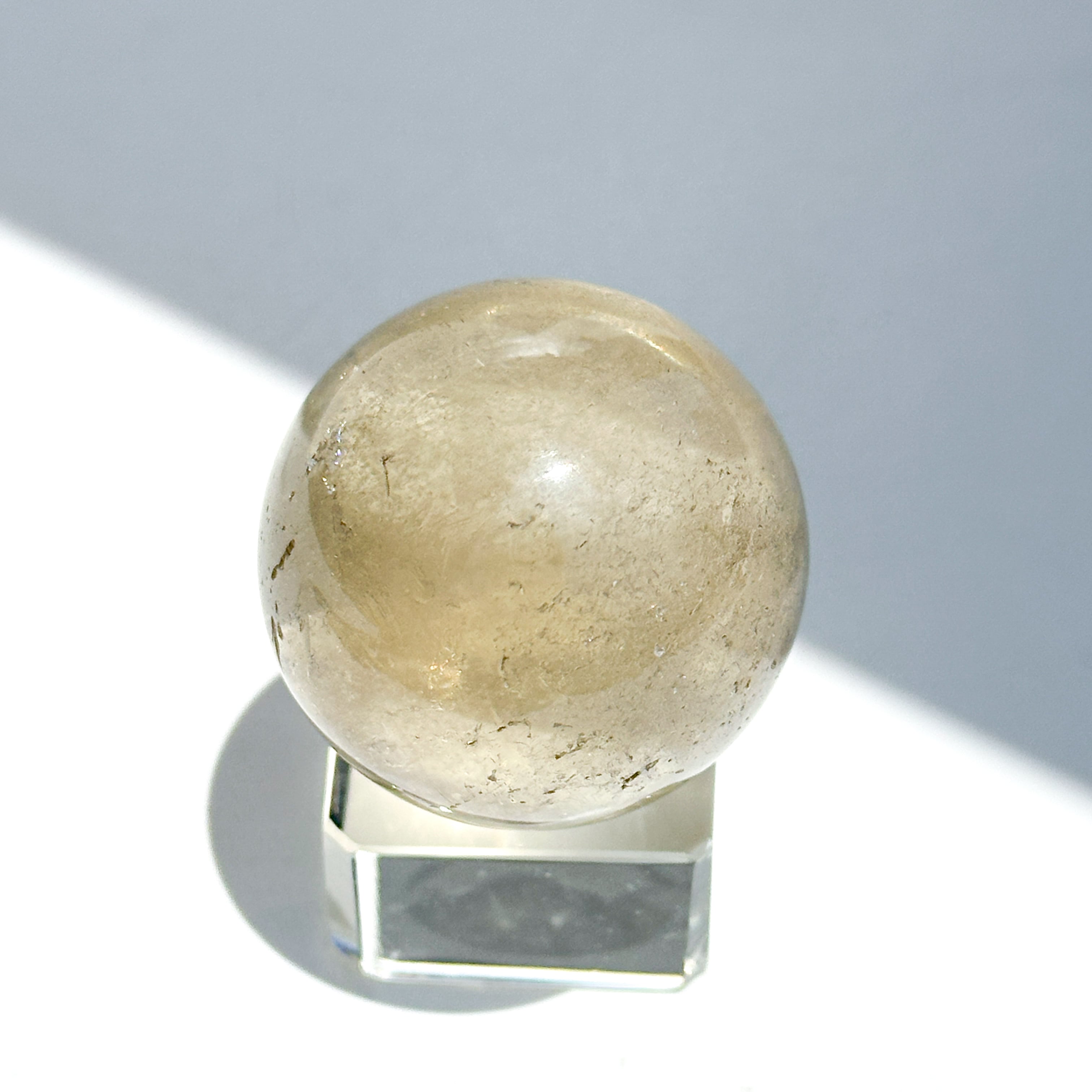 【ブラジル産】天然シトリン スフィア（黄水晶） 約61.6mm シトリン（黄水晶） スフィア33◇ Citrine ◇ 天然石・鉱物