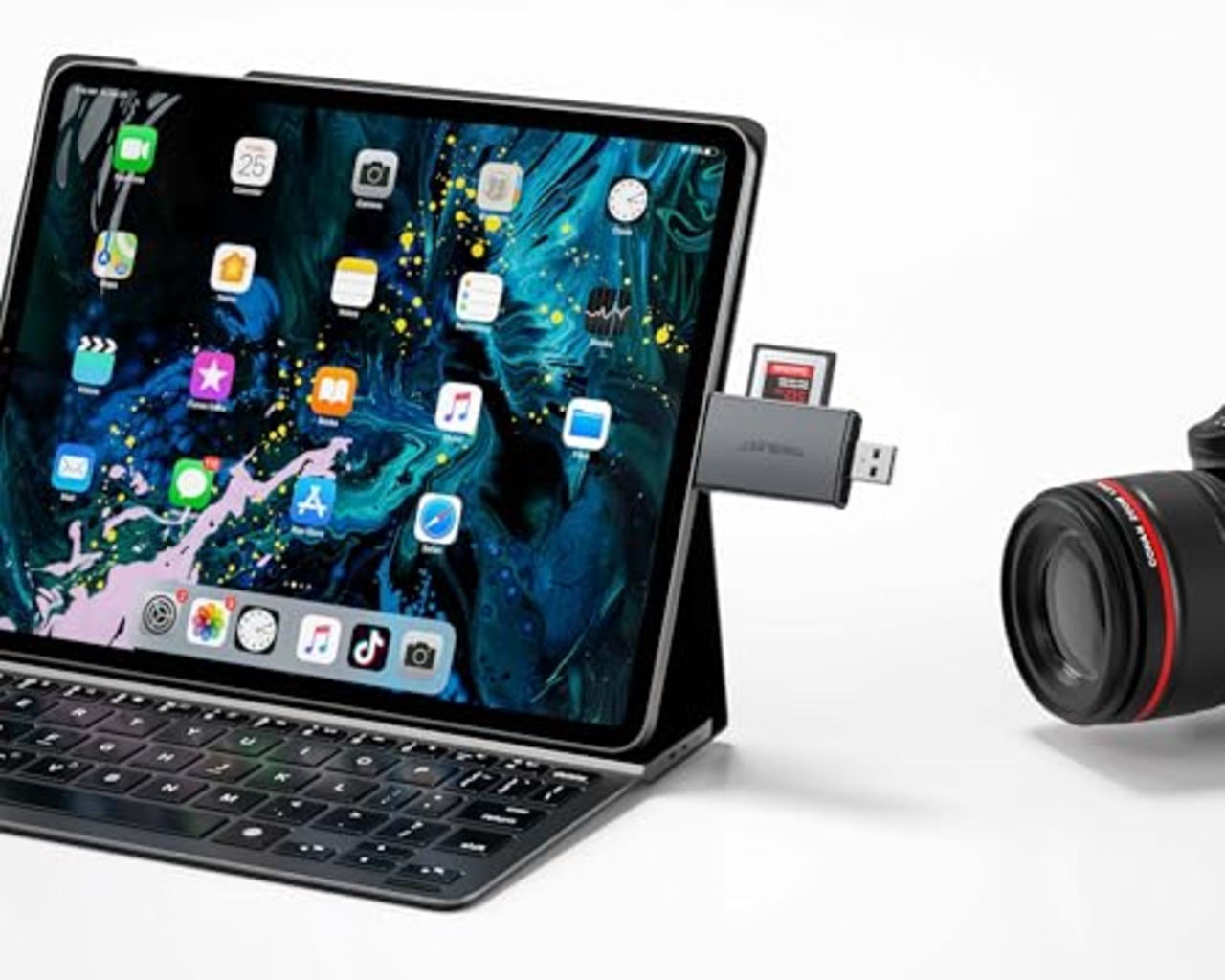 CFexpress Type-B カードリーダー B夕イプ Type-C OTG対応 1台2役 USB3.2 10Gbs 大容量カードに対応 Android スマホ タブレット、MacBook、Windows PCに適用