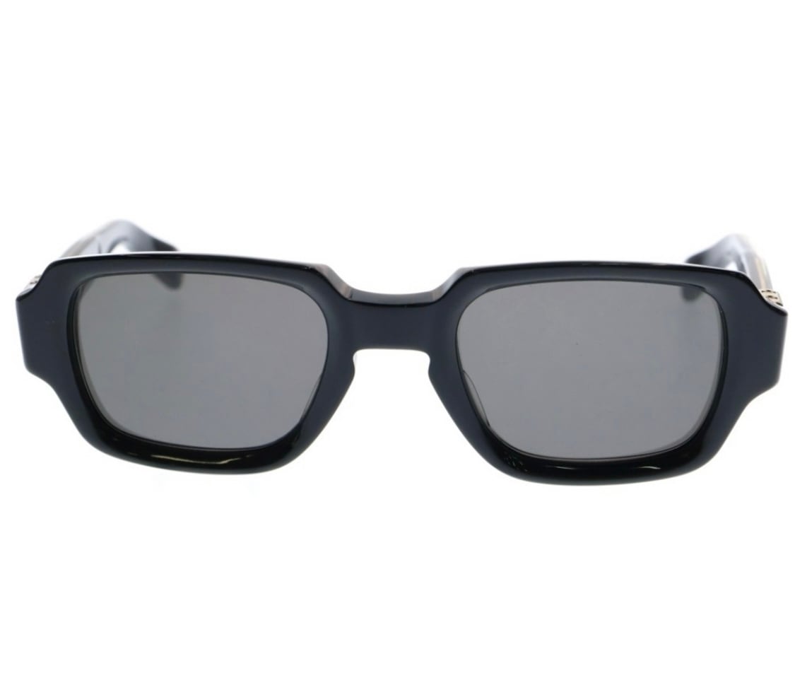 CHROME HEARTS TV PARTY 99 EYES Die Temple Sunglasses in Black/Gold