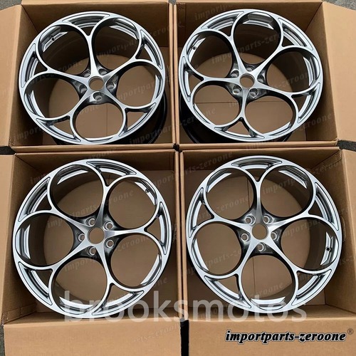 アルファロメオジュリアQV 19インチハイパーブラックフルフォージドホイール 19x8.5 19x10 LI-1043