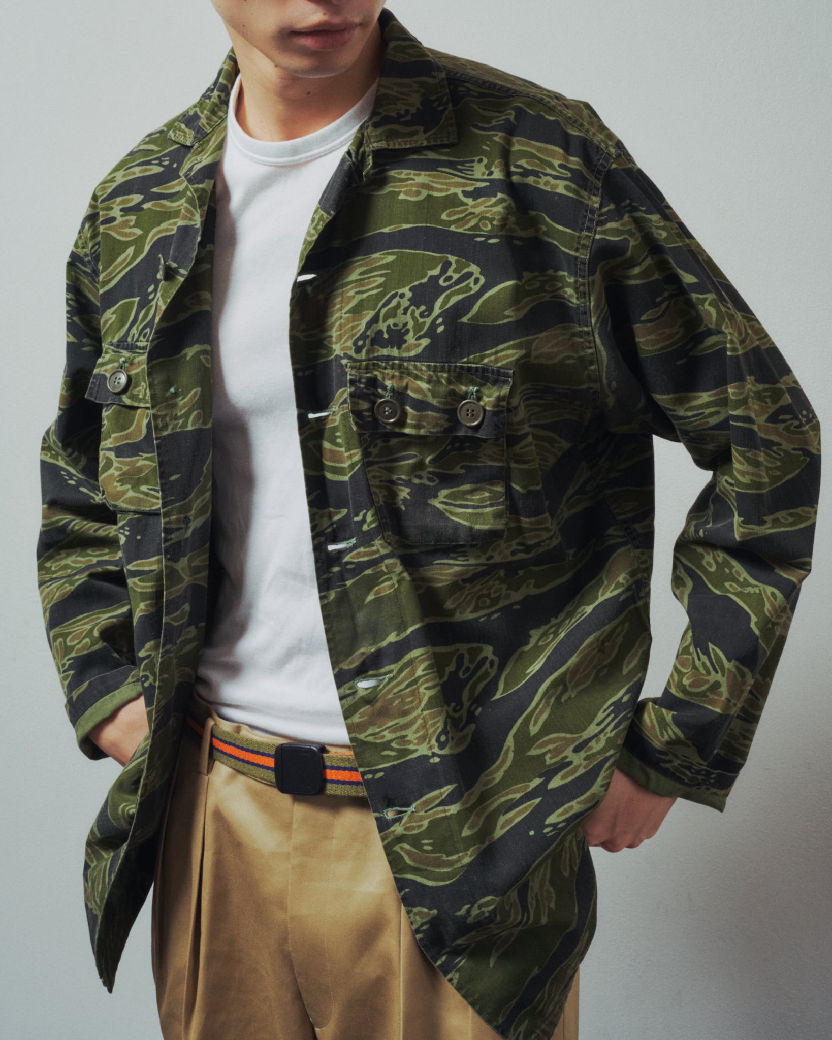 極美品】60s U.S.ARMY Tiger stripe jacket special vintage militaly