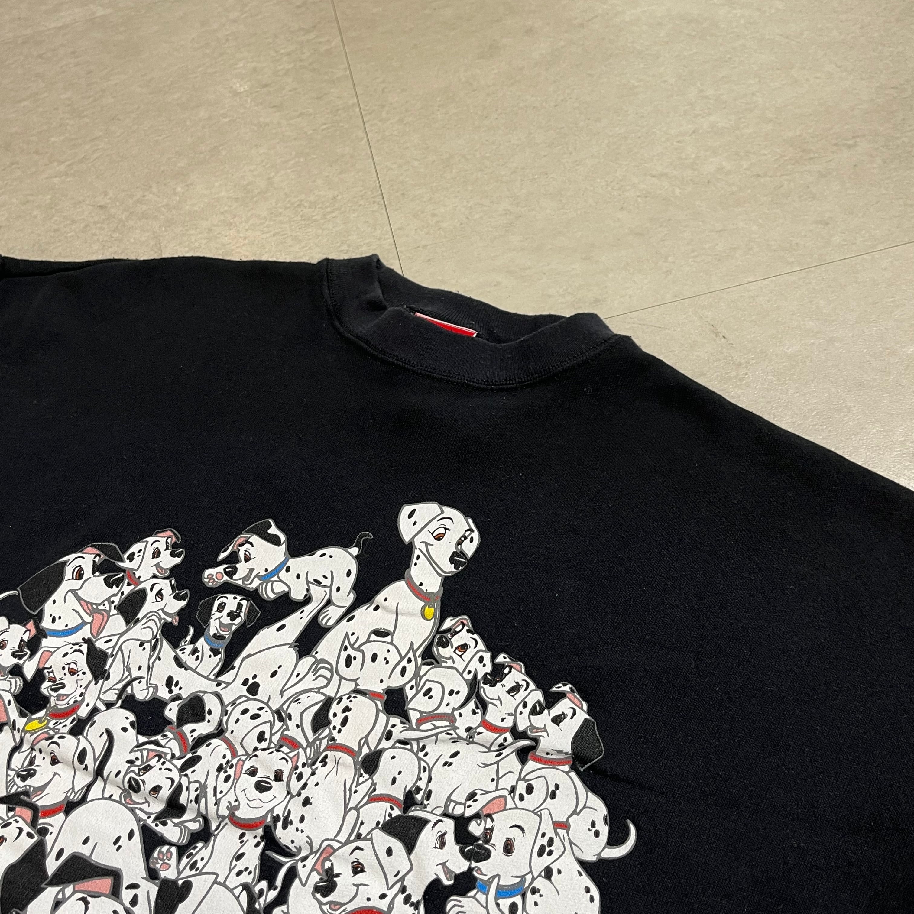 90年代 USA製 size:XL【 101匹わんちゃん 】プリントスウェット