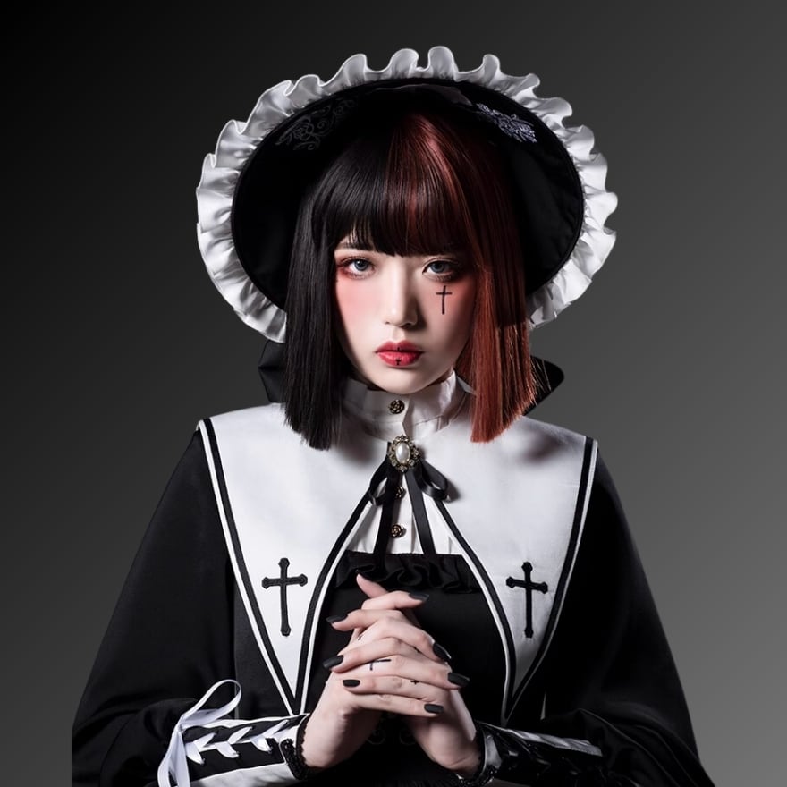 SEASONZ セット ワンピース ボンネット ゴスロリ ダークファッション