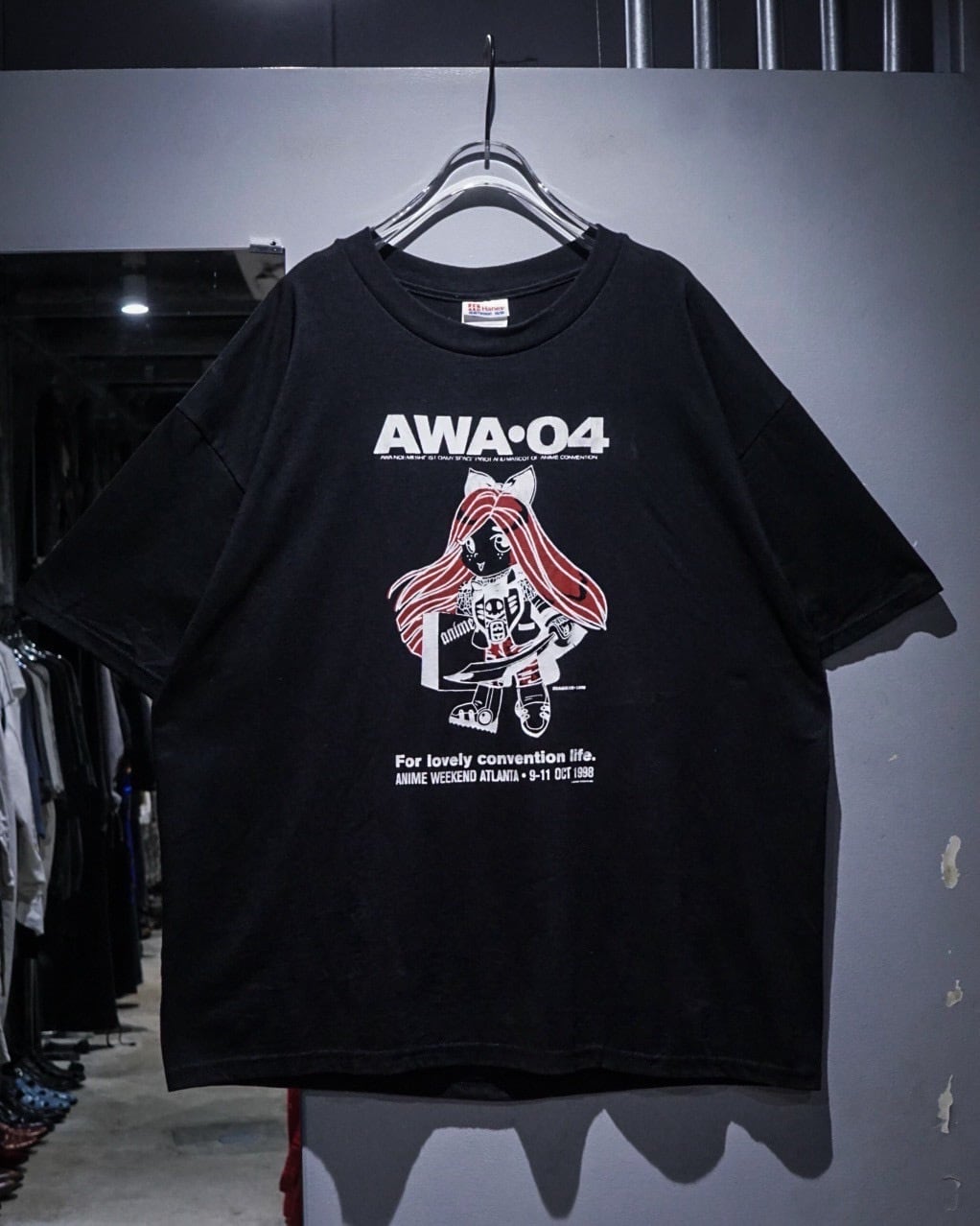 add (C) vintage】90's “Anime Weekend Atlanta” Vintage T-Shirt