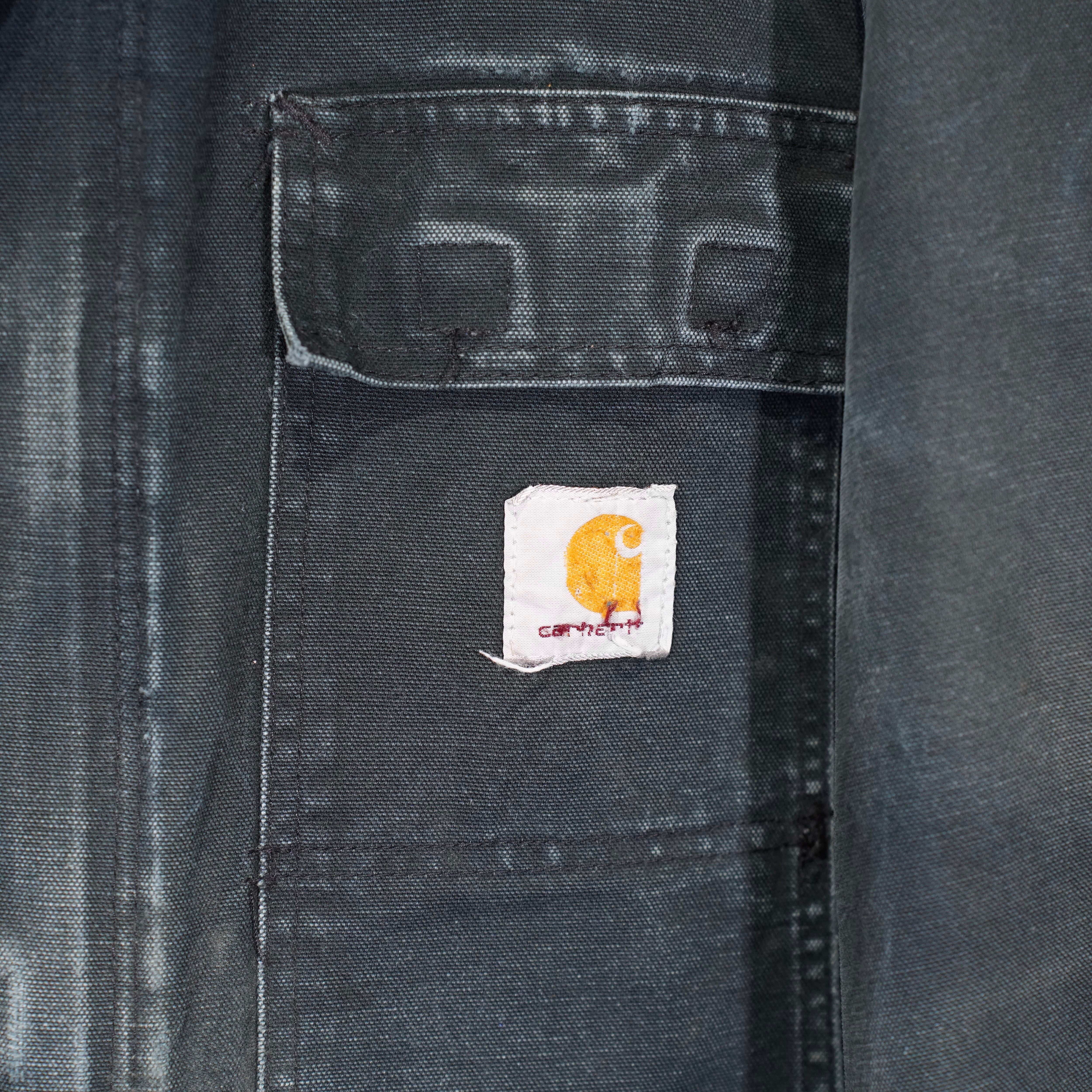 00's USA VINTAGE Carhartt FADED DESIGN DUCK ZIP UP BLOUSON/00年代