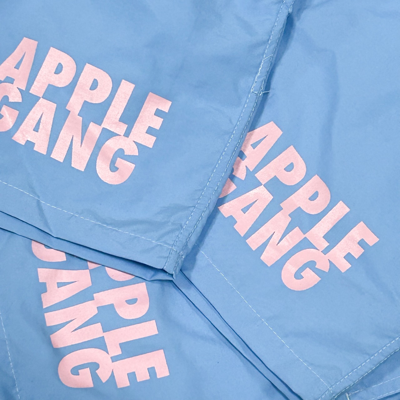 APPLEGANG カラフルナイロンショーツ vol.2  パステルブルー×パステルピンク