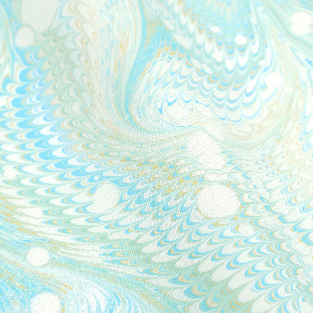 「妖精たちの楽園」〜ピーコック崩し柄×ドット〜セオアルファ楊柳