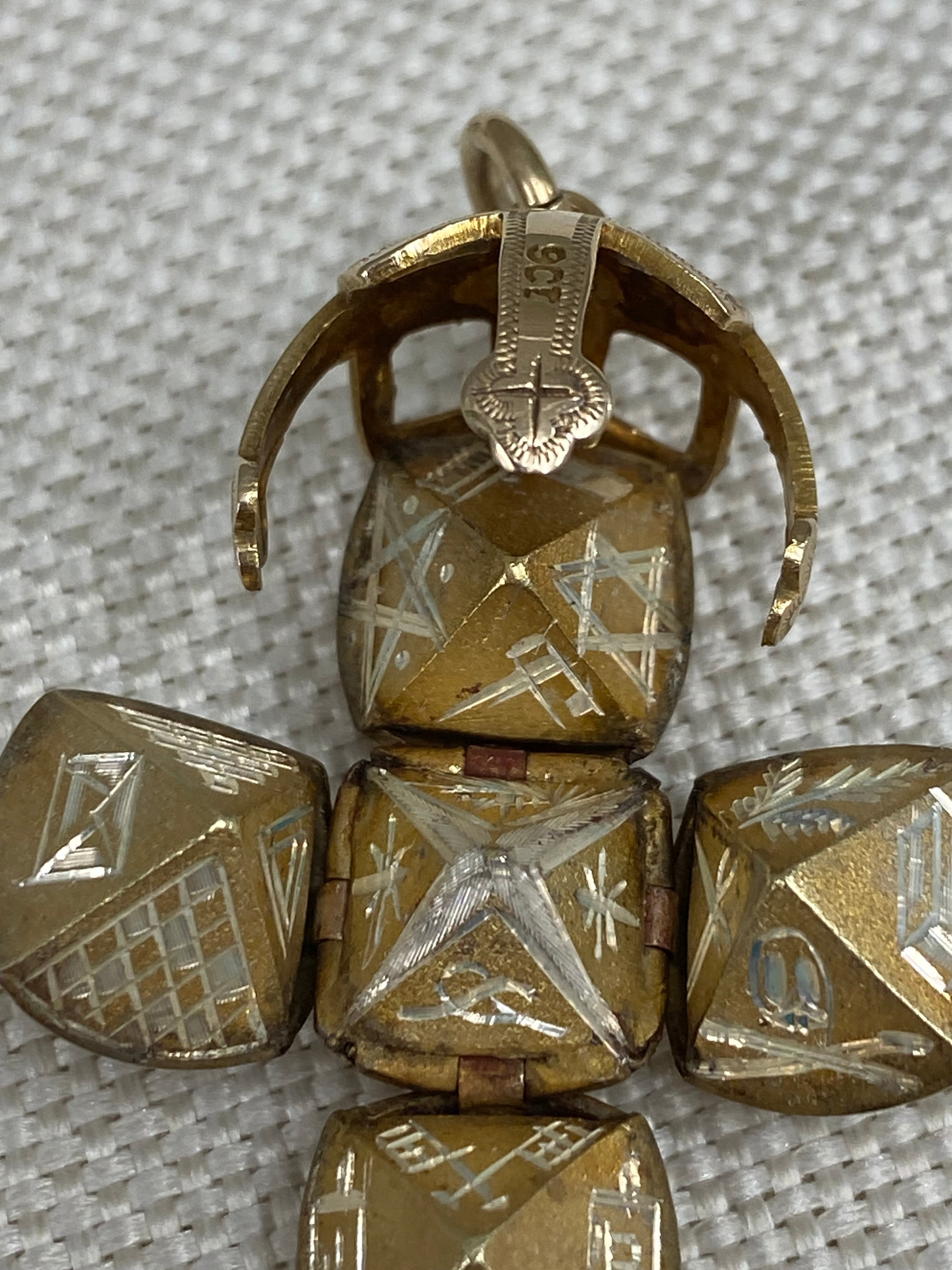 貴重】イギリス アンティーク フリーメイソンボール クロス 大きな