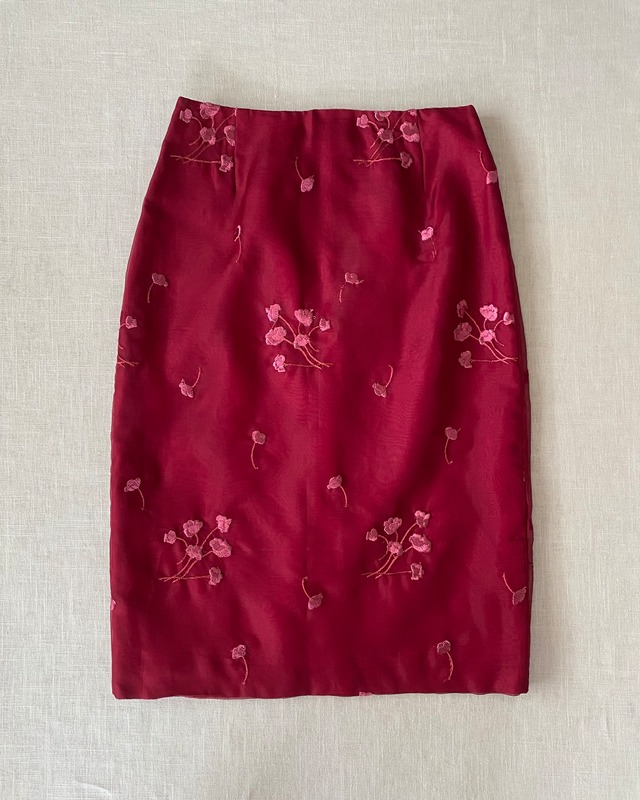 made in USA silk skirt