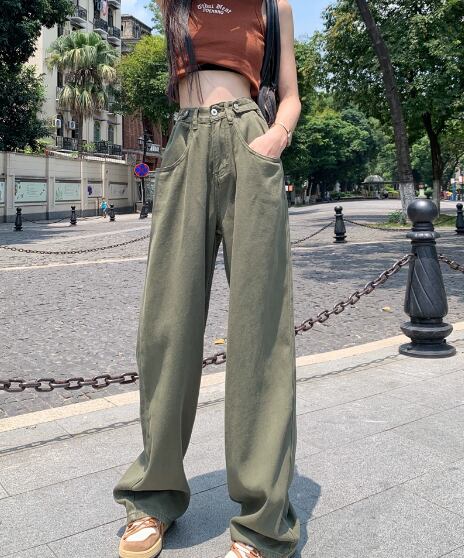 パンツ ワイドパンツ ストレートパンツ Iライン ポケット ハイウエスト きれいめ シンプル カジュアル おしゃれ かっこいい レトロ アジアン エスニック エキゾチック 大人可愛い 大人女子 こなれ感 ラフ メンズライク マニッシュ ボーイッシュ スポーティー ルーズ 個性的 クール 存在感 抜け感 無地 オールシーズン シーズンレス レディース 女性用 お出かけ 公園デビュー お泊まり 休日 運動 アウトドア 旅行 着回し 普段使い 韓国 楽ちん 美脚 脚長 定番 M XL 大きいサイズ 緑 グリーン