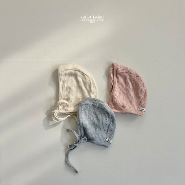 bebe eyelet bonnet【lalaland】※3月中旬発送予定