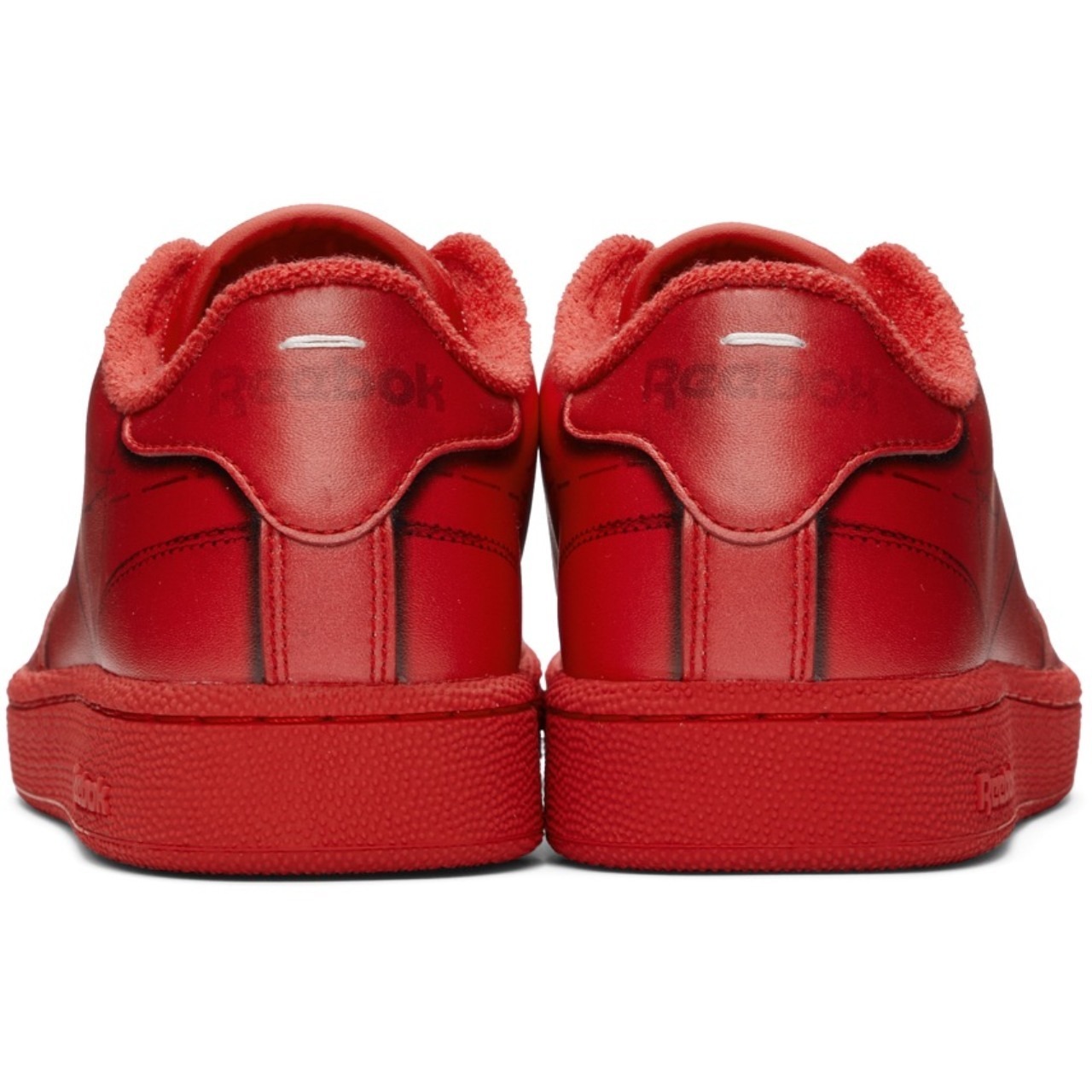 Maison Margiela × Reebok CLUB C TROMPE L’OEIL RED - 4
