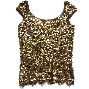 "GIOVANNA" sequin knit camisole