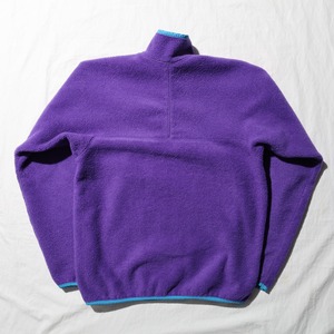 美品 M 最初期 80s 三角タグ USA ナイロン前立て パープル Synchilla Snap-T Patagonia シンチラ スナップT パタゴニア