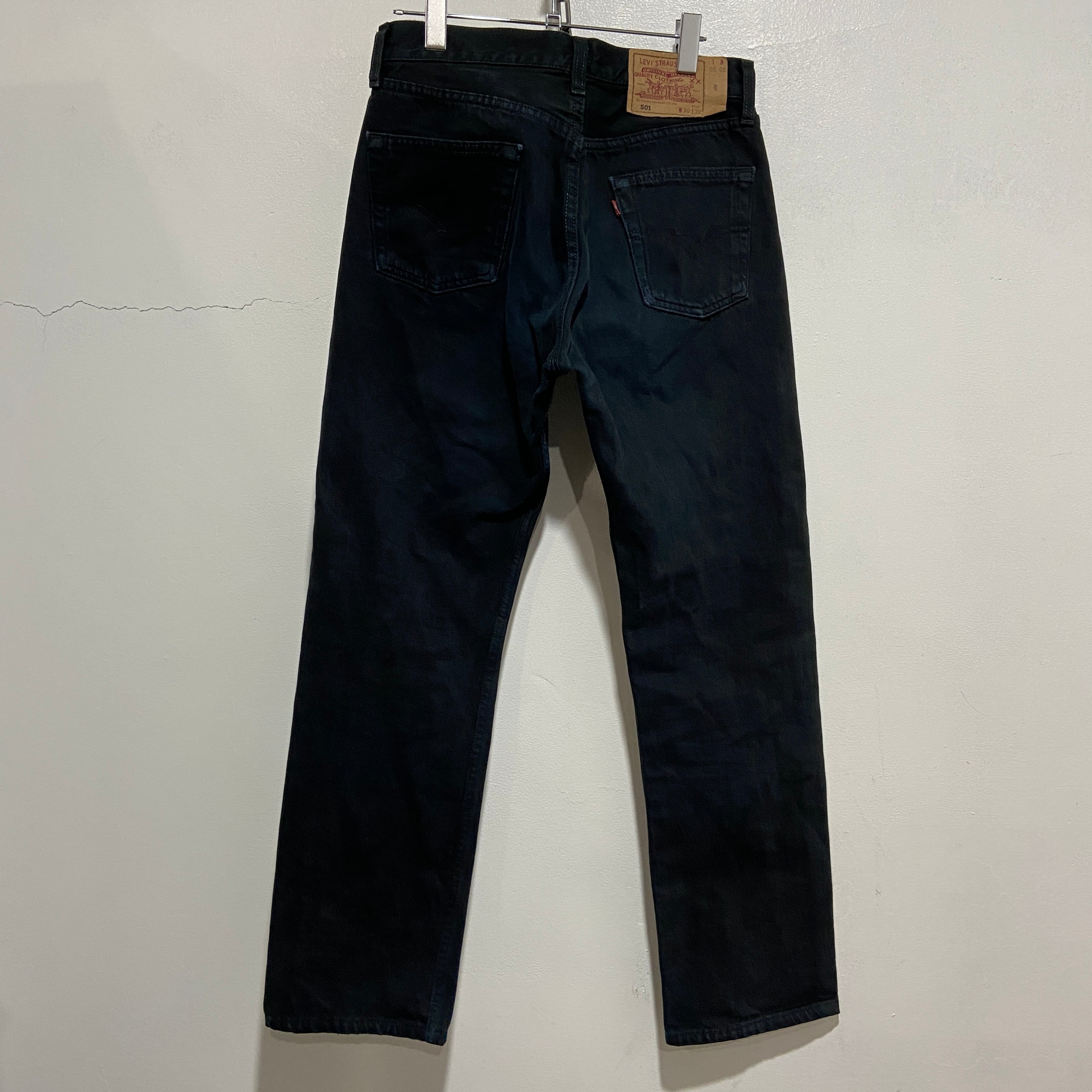 送料無料』Levi's リーバイス 501 ブラックデニムパンツ 後染め 90s