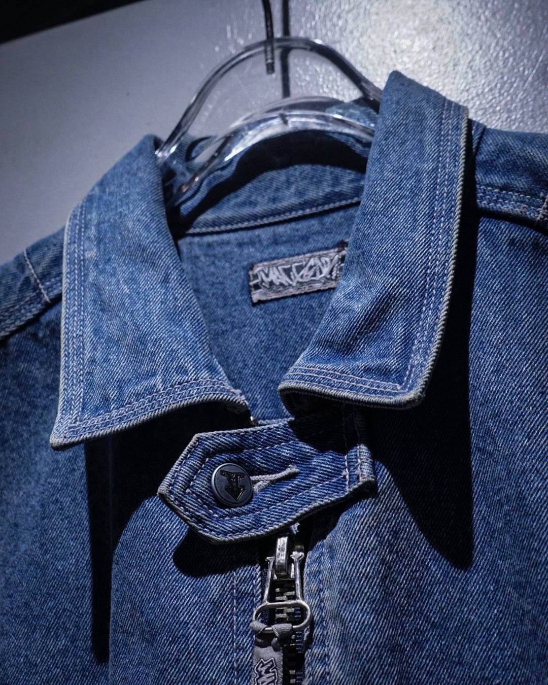 add (C) vintage】“MACGEAR” Good Aging Vintage Zip Up Denim Jacket