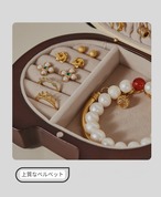 パンダ ジュエリーボックス 木製 かわいい アクセサリーケース 宝石箱 収納ボックス 持ち運び コンパクト おしゃれ ギフト