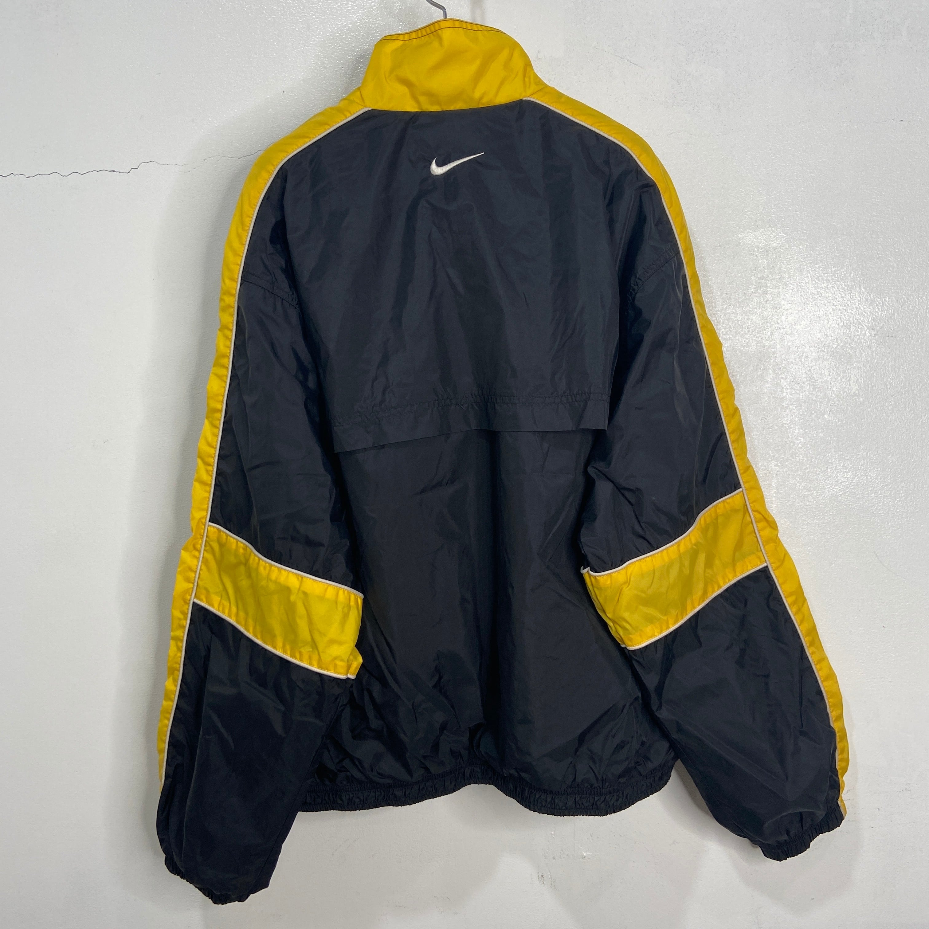 NIKE　ナイキ　ナイロンジャケット　XXL　オーバーサイズ　白タグ　黒　90s