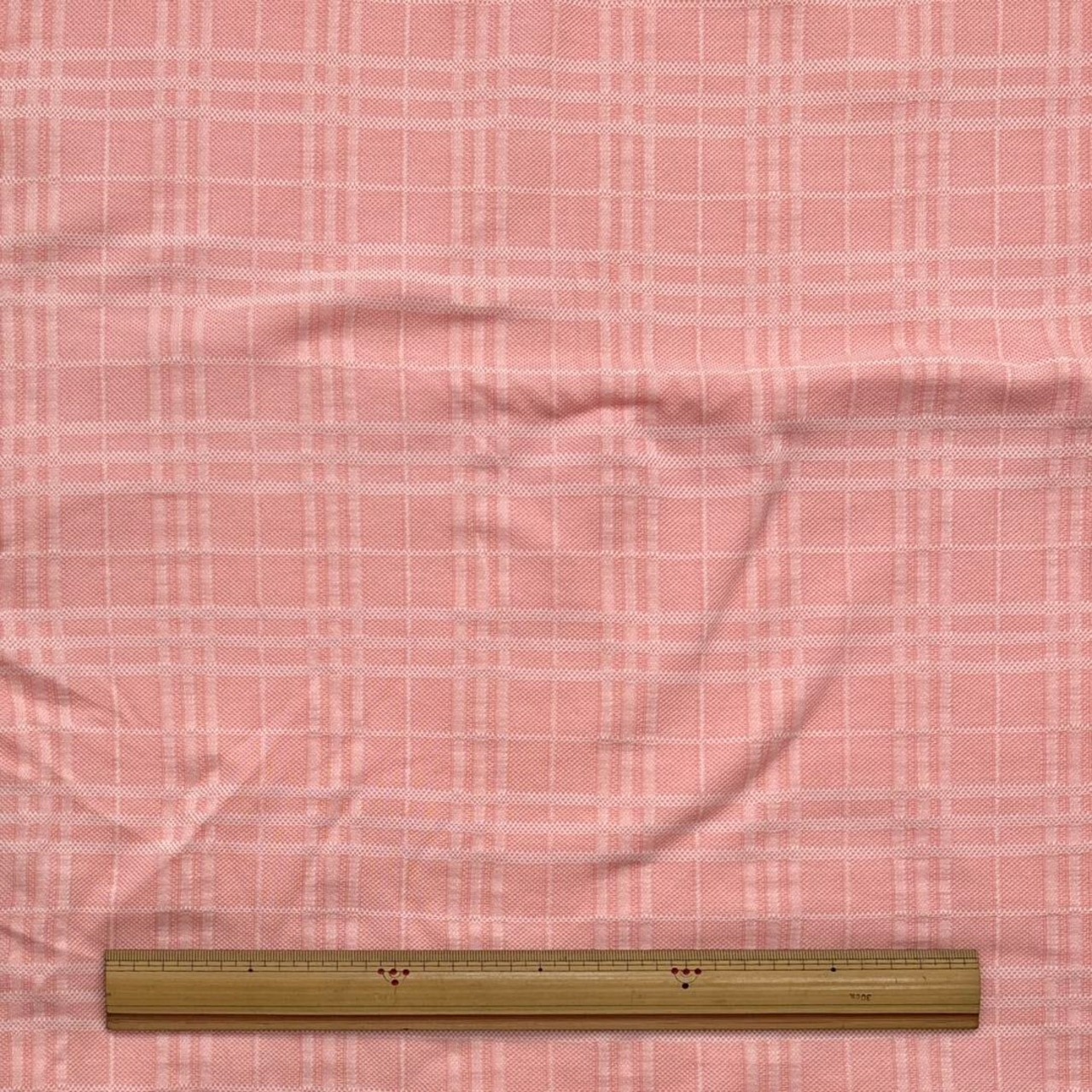 ★TB133◆計4ｍ◆2枚set◆綿ポリエステル混ジャガードニット生地◆チェック調