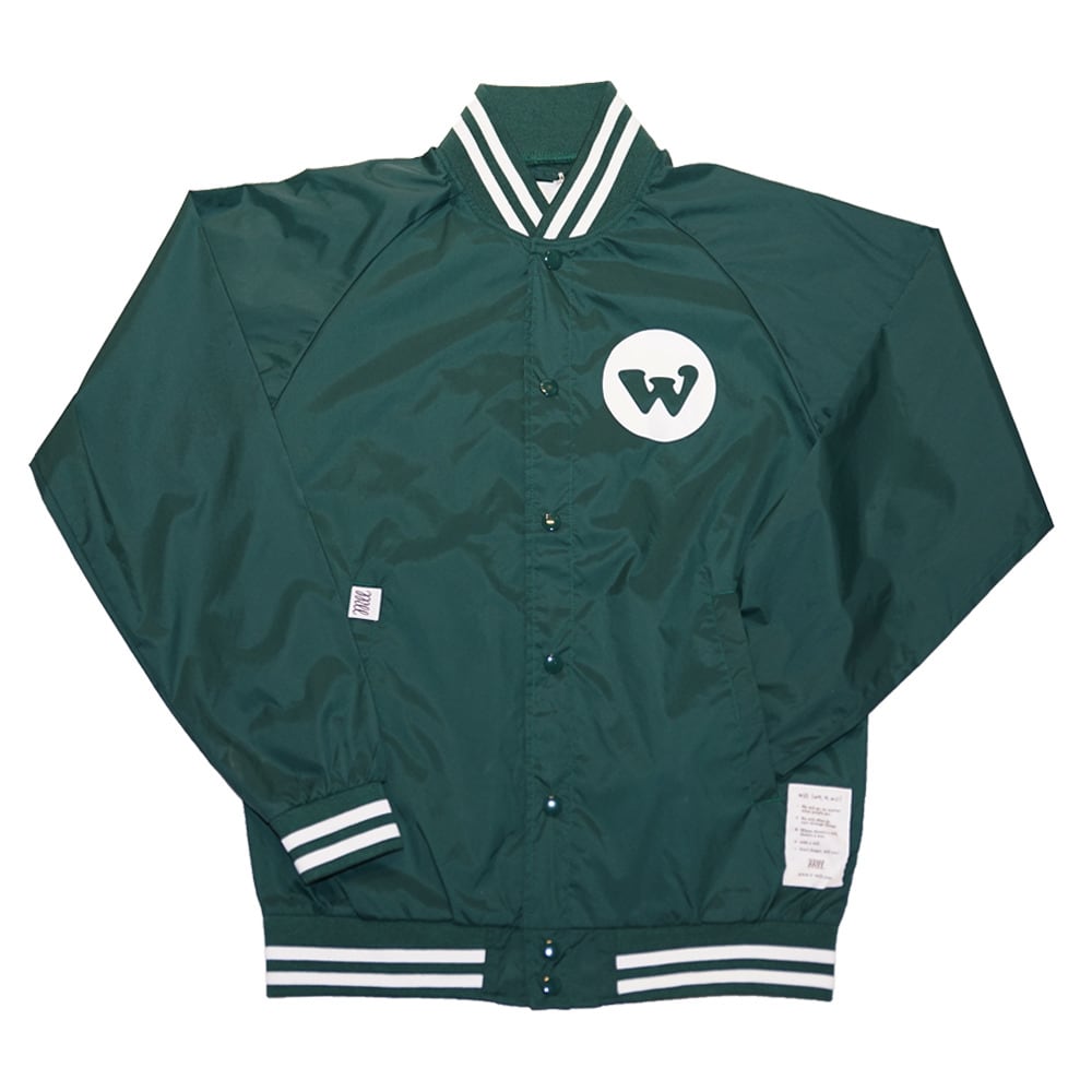 WILL GOOD WILL NYLON STADIUM JACKET (GREEN)