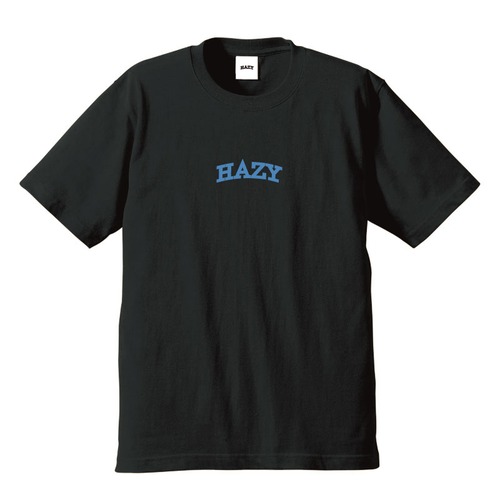 HAZY Medium Logo Tee ( Black / Blue Hawaii )