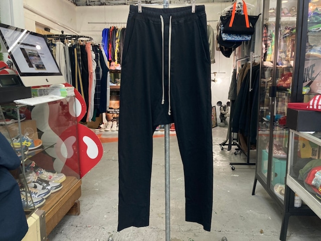 DRKSHDW by RICK OWENS DRAWSTRINGS LONG SARROUEL PANT BLACK XS 180KB2904